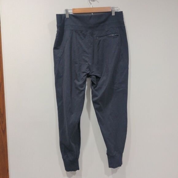 Athleta Womens Venice Jogger Size L Black Pockets Stretch Casual High Waisted - Picture 8 of 14